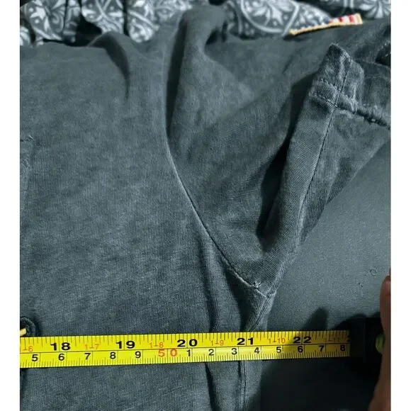 American Patriotic Army Patches Mens‎ Grey Vintage Look T Shirt Sz XL - Picture 8 of 9